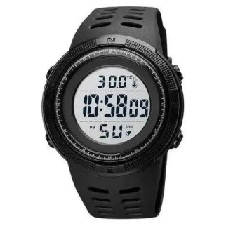 Годинник наручний чоловічий SKMEI 1681BKWT BLACK-WHITE, годинник спортивний. Колір: чорний з білим циферблатом - Інтернет-магазин спільних покупок ToGether