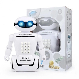 Електронна дитяча скарбничка - сейф з кодовим замком та купюроприймачем Робот Robot Bodyguard та лампа 2в1 - Інтернет-магазин спільних покупок ToGether