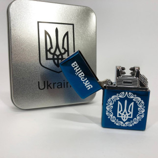 Дугова електроімпульсна запальничка USB металева коробка HL-447. Колір: синій - Інтернет-магазин спільних покупок ToGether