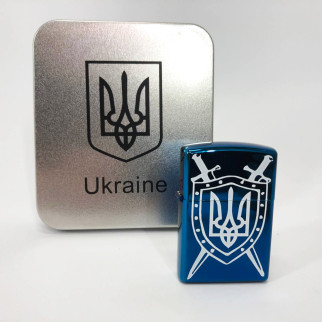 Дугова електроімпульсна USB Запальничка акумуляторна Україна металева коробка HL-446. Колір синій - Інтернет-магазин спільних покупок ToGether