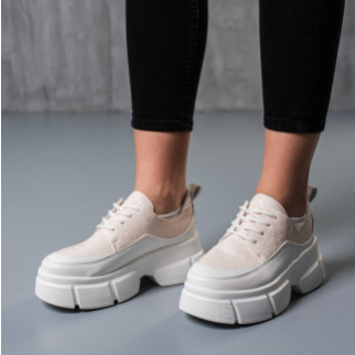 Кросівки жіночі Fashion Gallant 3766 38 розмір 23,5 см Бежевий - Інтернет-магазин спільних покупок ToGether