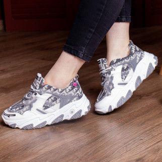 Кросівки жіночі Fashion Rat 2468 38 розмір 23,5 см Сірий - Інтернет-магазин спільних покупок ToGether