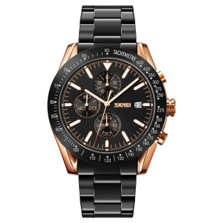 Годинник наручний чоловічий SKMEI 9253RGBK, чоловічий круглий наручний годинник, чоловічий годинник стильний годинник на руку - Інтернет-магазин спільних покупок ToGether