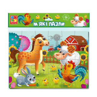 М'які пазли Vladi Toys Ферма VT1102-31 24 деталі - Інтернет-магазин спільних покупок ToGether