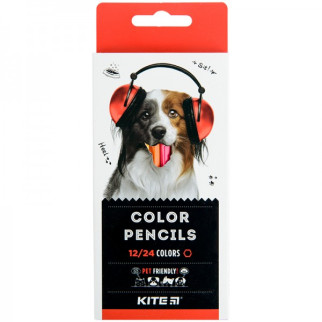 Набір двосторонніх кольорових олівців Kite Dogs K22-054-1 24 кольори - Інтернет-магазин спільних покупок ToGether