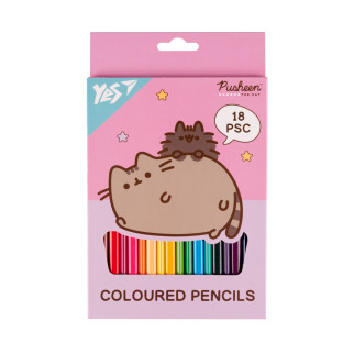 Набір кольорових олівців YES Pusheen 290733 18 кольорів - Інтернет-магазин спільних покупок ToGether