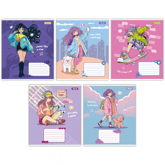 А5/12 кл. 1B Anime girl, зошит учнів. ціна за 25 шт. // - Інтернет-магазин спільних покупок ToGether