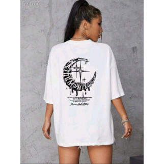 Белая женская футболка.59-077 - Інтернет-магазин спільних покупок ToGether