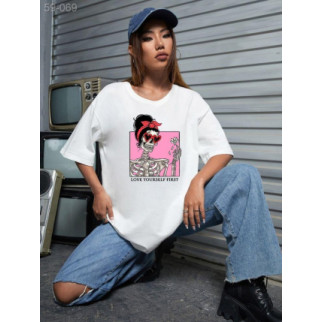 Комбинированая женская футболка ДТФ.59-069 - Інтернет-магазин спільних покупок ToGether