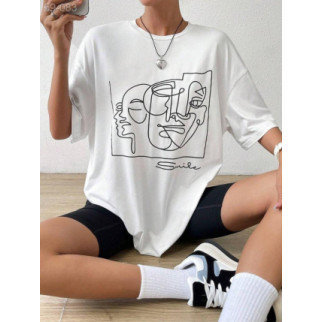 Біла футболка жіноча.59-083 - Інтернет-магазин спільних покупок ToGether