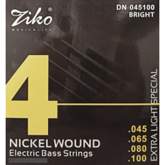 Струни бас-гітари нікель ZIKO DN-045100 (045-100) - Інтернет-магазин спільних покупок ToGether