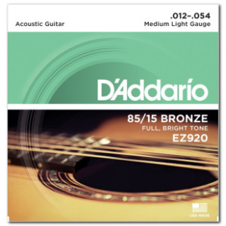 Струни d'addario EZ920 BRONZE MEDIUM LIGHT 12-54 - Інтернет-магазин спільних покупок ToGether