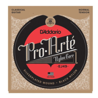 Струни для гітари d'addario EJ49 Black Nylon Pro-Arte Normal (28-43) - Інтернет-магазин спільних покупок ToGether