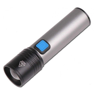 Ліхтарик ручний портативний RIAS K31 акумуляторний USB Grey (3_02949) - Інтернет-магазин спільних покупок ToGether