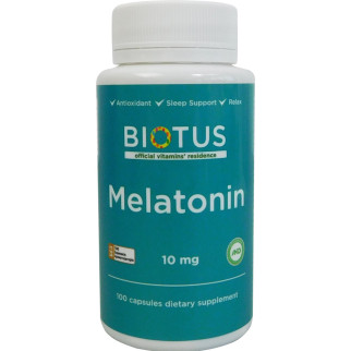 Мелатонін Melatonin Biotus 10 мг 100 капсул - Інтернет-магазин спільних покупок ToGether