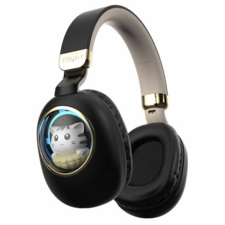 Бездротові дитячі навушники MS-B4 "CAT IN A CAPSULE" Чорний - Інтернет-магазин спільних покупок ToGether