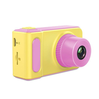 Дитячий цифровий фотоапарат протиударний Smart Kids Camera V7 Жовтий/Рожевий+Карта 16 Гб - Інтернет-магазин спільних покупок ToGether