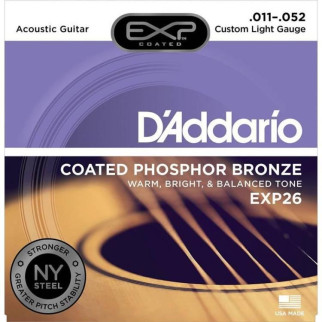 Струни для акустичної гітари DAddario EXP16 Phosphor Bronze Light (12-53) - Інтернет-магазин спільних покупок ToGether