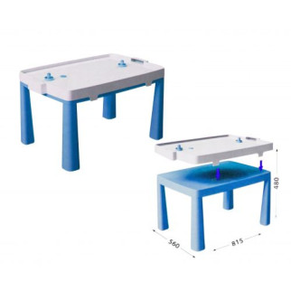 Пластиковий стіл з насадкою для аерохоккея (синій) - Інтернет-магазин спільних покупок ToGether