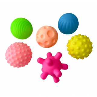 Іграшка розвиваюча "М'ячики тактиліки" (6 шт.) - Інтернет-магазин спільних покупок ToGether