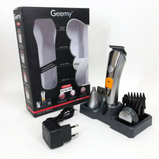 Набір для стрижки Pro Gemei GM-580 тример 7в1 для стрижки волосся, гоління бороди, для носа та вух, стайлер - Інтернет-магазин спільних покупок ToGether