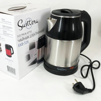 Електрочайник Suntera EKB-326S, добрий електричний чайник, електронний чайник. Колір: срібний - Інтернет-магазин спільних покупок ToGether
