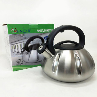 Чайник Unique UN-5304 зі свистком 3Л, чайник для газової плитки, металевий чайник, чайники для плит - Інтернет-магазин спільних покупок ToGether