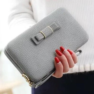 Гаманець Baellerry Pidanlu N1330, практичний маленький жіночий гаманець, жіночий гаманець. Колір: сірий - Інтернет-магазин спільних покупок ToGether