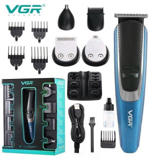 Машинка триммер 4в1 VGR V-172 для стрижки волосся на акумуляторі зарядка USB, електробритва для голови - Інтернет-магазин спільних покупок ToGether