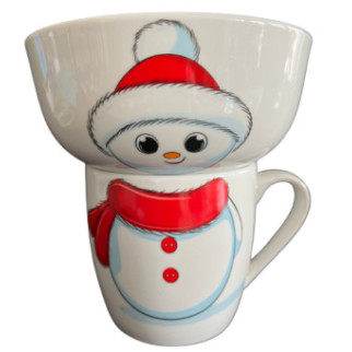 Дитячий набір посуду Limited Edition Snowman YF6040 2 предмети - Інтернет-магазин спільних покупок ToGether
