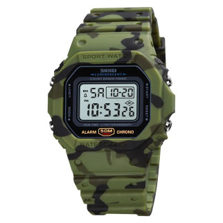 Годинник наручний чоловічий SKMEI 1628CMGN, тактичний годинник, годинник армійський оригінал, годинник для чоловіка - Інтернет-магазин спільних покупок ToGether