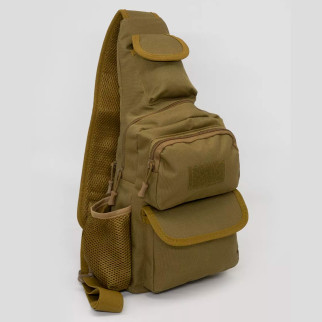 Тактична штурмова військова поліцейська плечова сумка через плече 5 л для полювання, риболовлі Койот - Інтернет-магазин спільних покупок ToGether