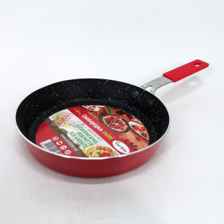 Сковорода Con Brio CB-1614 з антипригарним покриттям Eco Granite mini 16 см. Колір: червоний - Інтернет-магазин спільних покупок ToGether