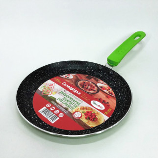 Сковорідка для млинців 23 см Con Brio СВ-2324 Eco Granite, сковорода з індукційним дном. Колір: зелений - Інтернет-магазин спільних покупок ToGether