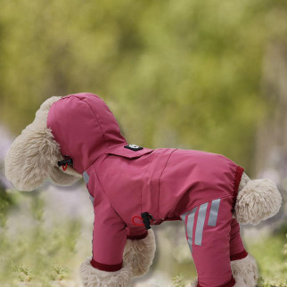 Дощовик-комбінезон для собак 11512 S рожевий - Інтернет-магазин спільних покупок ToGether