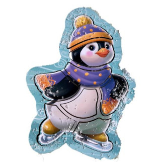 Контурний пазл "Пінгвін на ковзанах" - Інтернет-магазин спільних покупок ToGether