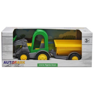 Трактор-баггі з ковшем і жовтим причепом - Інтернет-магазин спільних покупок ToGether