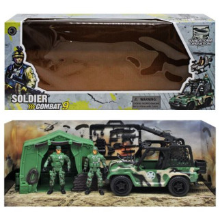 Військовий набір "Soldier Combat 9", машина, солдатик, палатка - Інтернет-магазин спільних покупок ToGether
