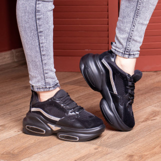 Кросівки жіночі Fashion Yushamishi 2660 37 розмір 23,5 см Чорний - Інтернет-магазин спільних покупок ToGether