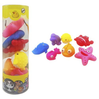 Іграшки для ванної "Морські мешканці", 7 штук, в тубі - Інтернет-магазин спільних покупок ToGether