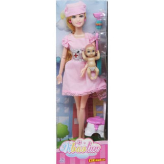 Лялька "Медсестра" з дитиною (у рожевій сукні) - Інтернет-магазин спільних покупок ToGether