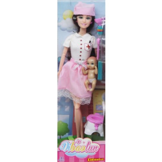 Лялька "Медсестра" з дитиною (у рожевій спідниці) - Інтернет-магазин спільних покупок ToGether