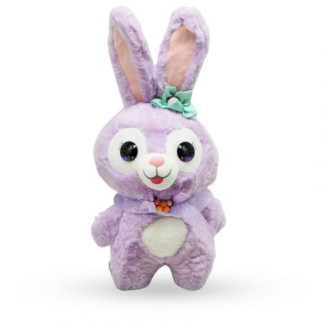 Мʼяка іграшка "Зайчик" 23 см, фіолетовий - Інтернет-магазин спільних покупок ToGether