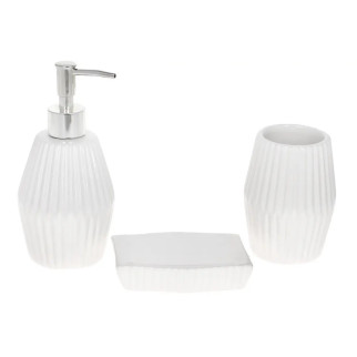 Набір аксесуарів для ванної Bona Di 304-972 3 предмети білий - Інтернет-магазин спільних покупок ToGether