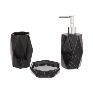 Набір аксесуарів для ванної Bona Di 851-318 3 предмети чорний - Інтернет-магазин спільних покупок ToGether
