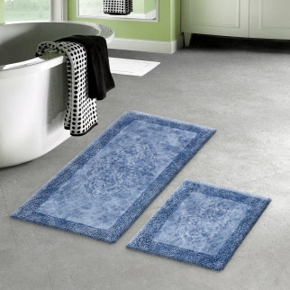 Набір килимків для ванної Arya Tiffany AR-A107214-Blue 2 предмета блакитний - Інтернет-магазин спільних покупок ToGether
