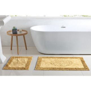 Набір килимків для ванної Arya Tiffany AR-A107214-Yellow 2 предмета жовтий - Інтернет-магазин спільних покупок ToGether