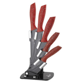 Набір ножів Bohmann BH-5256 6 предметів червоний - Інтернет-магазин спільних покупок ToGether
