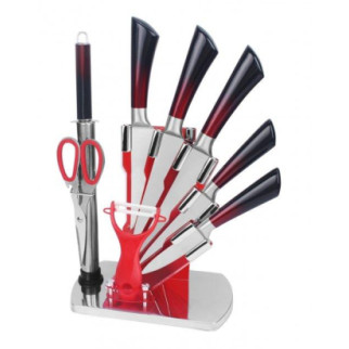 Набір ножів Con Brio CB-7075 9 предметів червоний - Інтернет-магазин спільних покупок ToGether