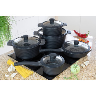Набір посуду Edenberg Black 1 EB-9185 10 предметів - Інтернет-магазин спільних покупок ToGether